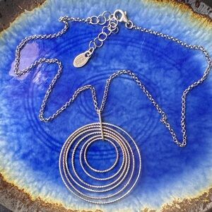 FREDERIC DUCLOS
Sterling Silver Rose Gold Plated Halo Necklace